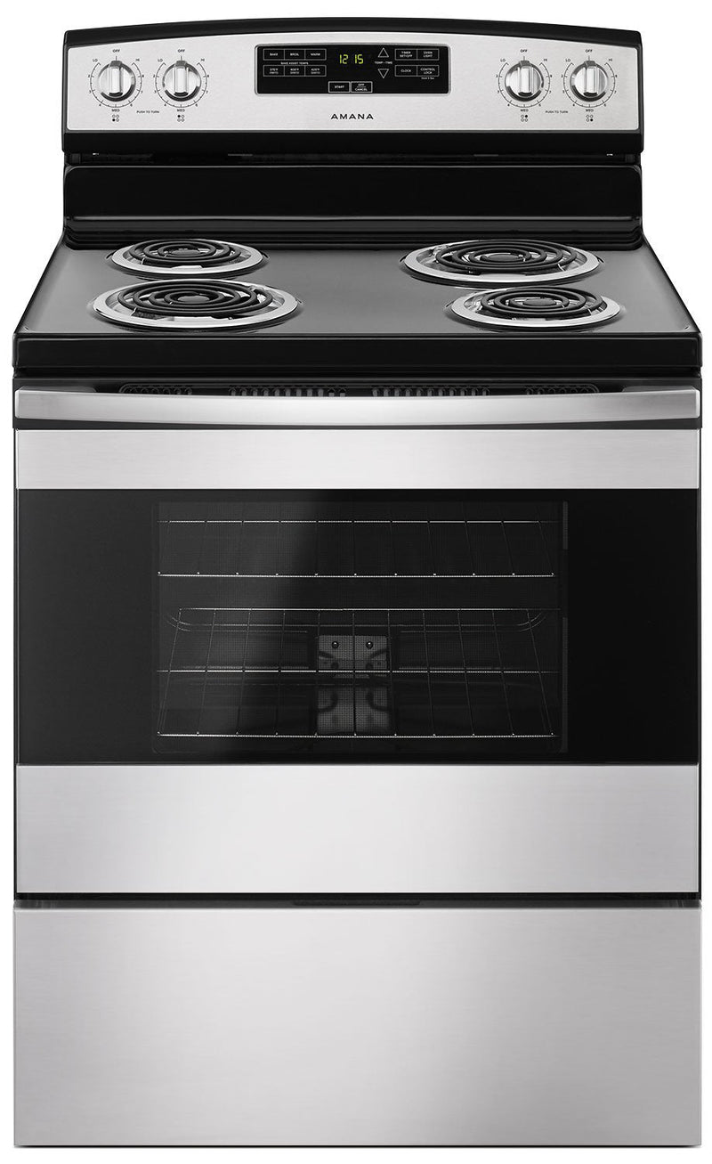 Amana 4.8 Cu. Ft. Freestanding Electric Range – YACR4303MFS|Cuisinière électrique amovible Amana de 4,8 pi³ – YACR4303MFS|YACR430S