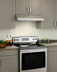 NuTone 30" Under-Cabinet Range Hood – Stainless Steel|Hotte de cuisinière sous l'armoire NuTone de 30 po - acier inoxydable|NCS330SS