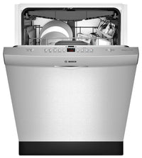 Bosch 300 Series Scoop Handle Built-In Dishwasher – SHSM63W55N|Lave-vaisselle encastré Bosch de série 300 avec poignée en retrait- SHSM63W55N|SHSM63W5