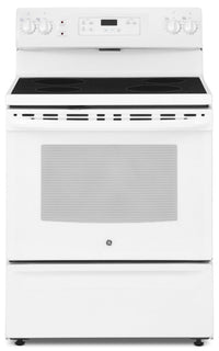 GE 5.0 Cu. Ft. Freestanding Electric Range – JCBS630DKWW|Cuisinière électrique amovible GE de 5,0 pi³ – JCBS630DKWW|JCBS63KW