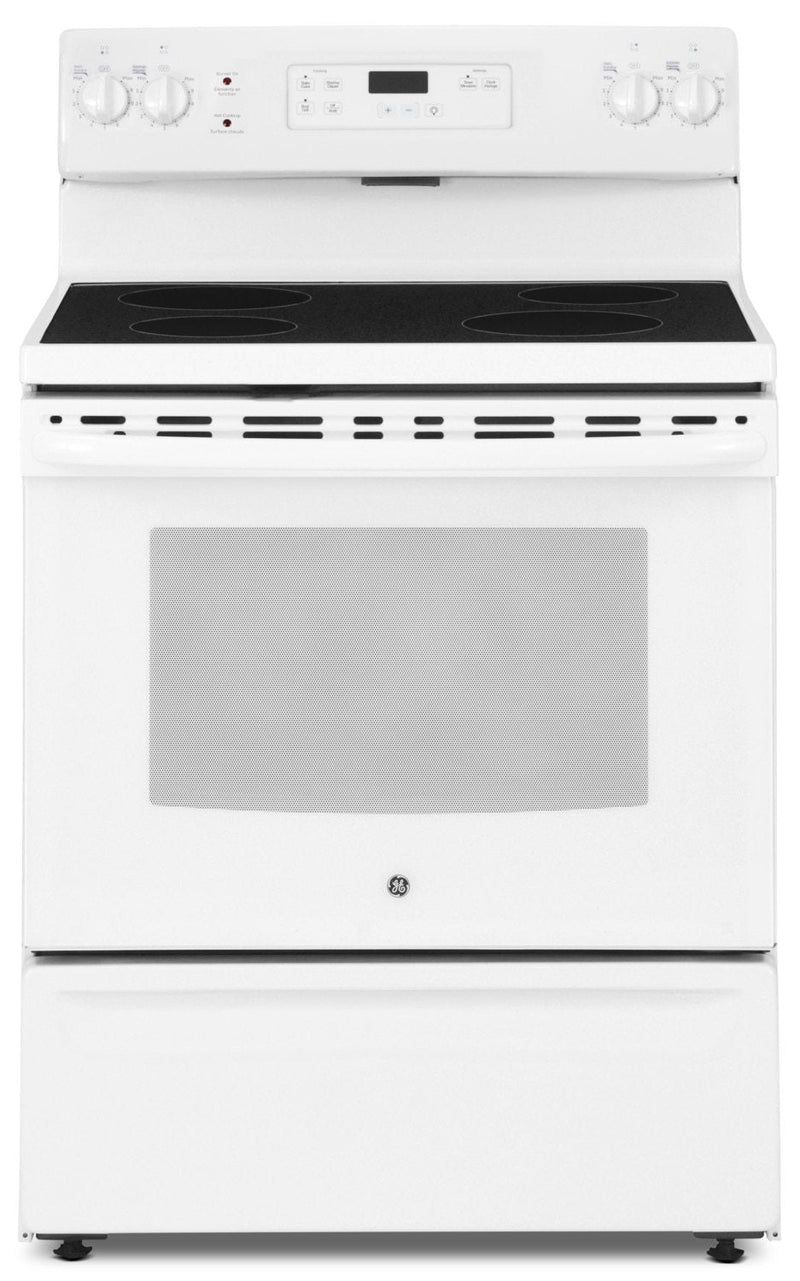 GE 5.0 Cu. Ft. Freestanding Electric Range – JCBS630DKWW|Cuisinière électrique amovible GE de 5,0 pi³ – JCBS630DKWW|JCBS63KW