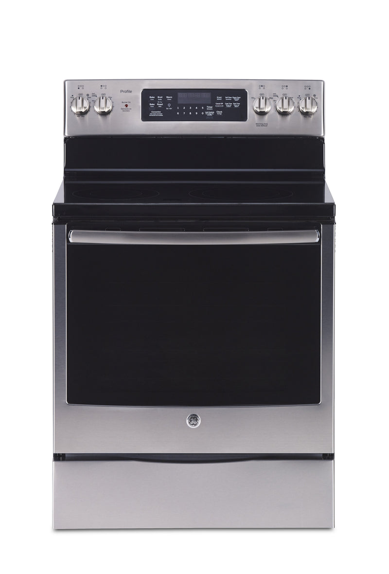GE Profile 6.2 Cu. Ft. Freestanding Electric Range - PCB905YPFS | Cuisinière électrique amovible GE ProfileMC de 6,2 pi³ – PCB905YPFS | PCB905FS