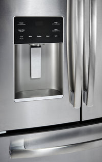 GE 23.8 Cu. Ft. French-Door Refrigerator with Space-Saving Icemaker – PFE24HSLKSS|Réfrigérateur GE de 23,8 pi³ à portes françaises avec machine à glaçons – PFE24HSLKSS|PFE24KSS