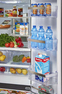 GE 23.8 Cu. Ft. French-Door Refrigerator with Space-Saving Icemaker – PFE24HSLKSS|Réfrigérateur GE de 23,8 pi³ à portes françaises avec machine à glaçons – PFE24HSLKSS|PFE24KSS