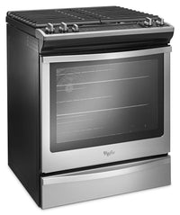 Whirlpool 5.8 Cu. Ft. Slide-In Gas Range with EZ-2-Lift™ Hinged Grates - WEG745H0FS|Cuisinière encastrable au gaz Whirlpool de 5.8 pi3 - WEG745H0FS|WEG745HS