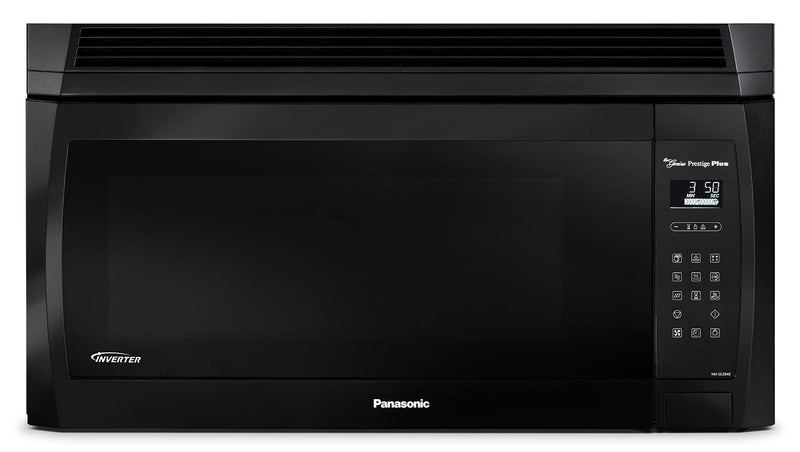Panasonic® 2.0 Cu. Ft. Genius® Prestige® Plus Over-the-Range Microwave Oven - Black|Four à micro-ondes à hotte intégrée Genius(MD) Prestige Plus de 2.0 pi³ de Panasonic - noir|NNSE284B