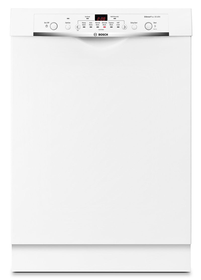 Bosch Ascenta 23.5" Built-In Undercounter Dishwasher - White|Lave-vaisselle encastré sous le comptoir Bosch Ascenta de 23,5 po - blanc|SHE3AR72U