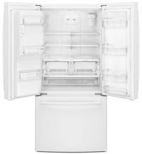 GE 23.8 Cu. Ft. French-Door Refrigerator with Space-Saving Icemaker – PFE24HGLKWW|Réfrigérateur GE de 23,8 pi³ à portes françaises avec machine à glaçons – PFE24HGLKWW|PFE24KWW