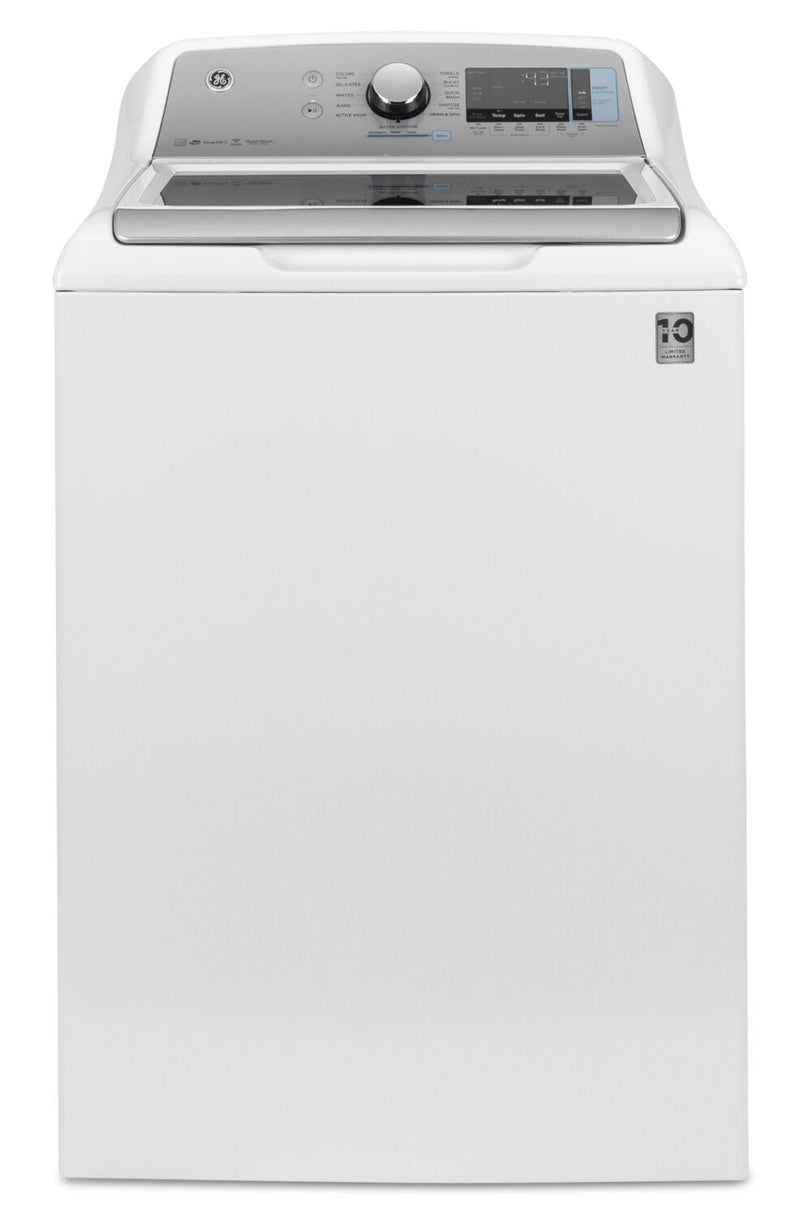 GE 6.0 Cu. Ft. Smart Top-Load Washer with Built-In Wi-Fi - GTW840CSNWS | Laveuse GE à chargement par le haut de 6,0 pi³ avec Wi-Fi intégré - GTW840CSNWS | GTW840WS