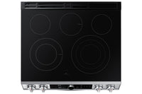 Samsung 6.3 Cu. Ft. Slide-In Electric Range with Flex Duo and Air Fry - NE63T8751SS/AC | Cuisinière électrique encastrée Samsung de 6,3 pi3 avec Flex DuoMC et Air Fry - NE63T8751SS/AC | NE63T85S