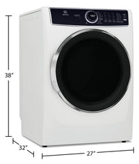 Electrolux 8 Cu. Ft. Electric Dryer - ELFE763CAW | Sécheuse électrique Electrolux de 8 pi3 – ELFE763CAW | ELFE763W