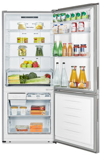 Hisense 14.8 Counter-Depth Bottom-Mount Refrigerator - RB15N6ASE |  Réfrigérateur Hisense de 14,8 pi³ de profondeur comptoir à congélateur inférieur - RB15N6ASE | RB15N6AS