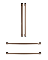 Café 4-Piece Brushed Copper Handle Kit for French-Door Refrigerator - CXQB4H4PNCU | Trousse de poignées Café 4 pièces cuivre brossé pour réfrigérateur à portes françaises - CXQB4H4PNCU | CXQB4HCU