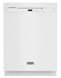 Maytag Front-Control Dishwasher with Dual Power Filtration - MDB4949SKW | Lave-vaisselle Maytag, commandes à l’avant et système de filtration à double puissance - MDB4949SKW | MDB494KW