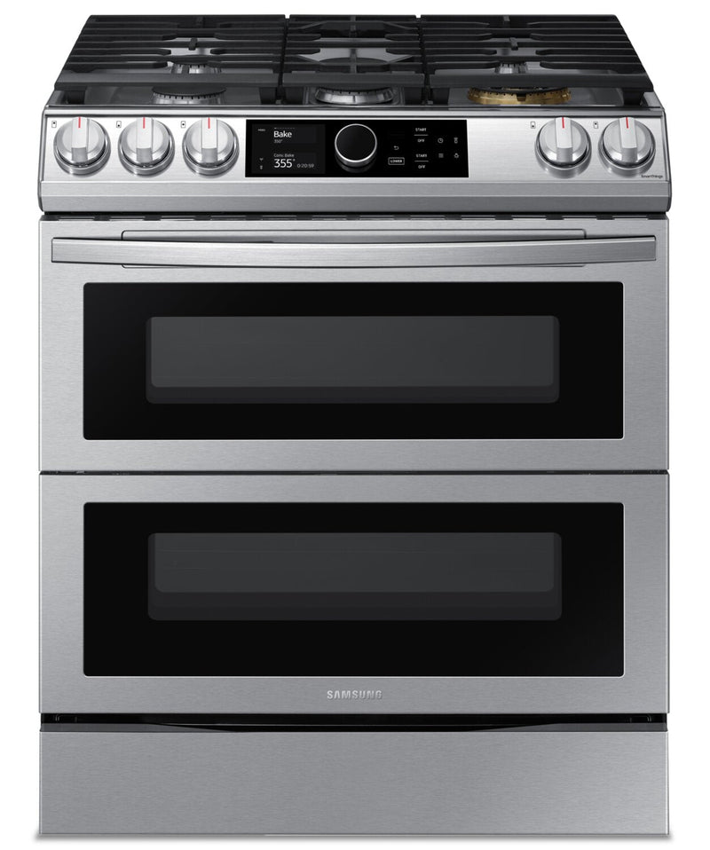 Samsung 6.5 Cu. Ft. Flex Duo™ Front-Control Dual Fuel Range - NY63T8751SS/AA | Cuisinière hybride Samsung de 6,5 pi3 à commandes à l'avant avec système Flex DuoMC - NY63T8751SS/AA | NY63T87S