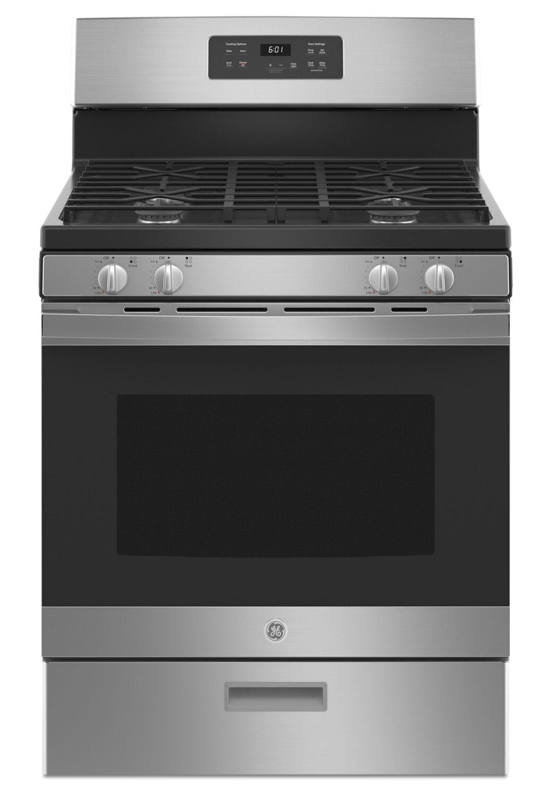 GE 4.8 Cu. Ft. Freestanding Gas Range - JCGBS61RPSS | Cuisinière à gaz amovible GE de 4,8 pi³ - JCGBS61RPSS | JCGBS61S