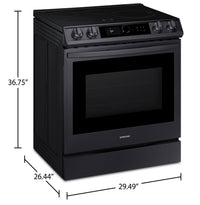 Samsung 6.3 Cu. Ft. Front-Control Induction Range - NE63T8911SG/AC | Cuisinière Samsung de 6,3 pi³ à induction avec commandes à l’avant – NE63T8911SG/AC | NE63T89G