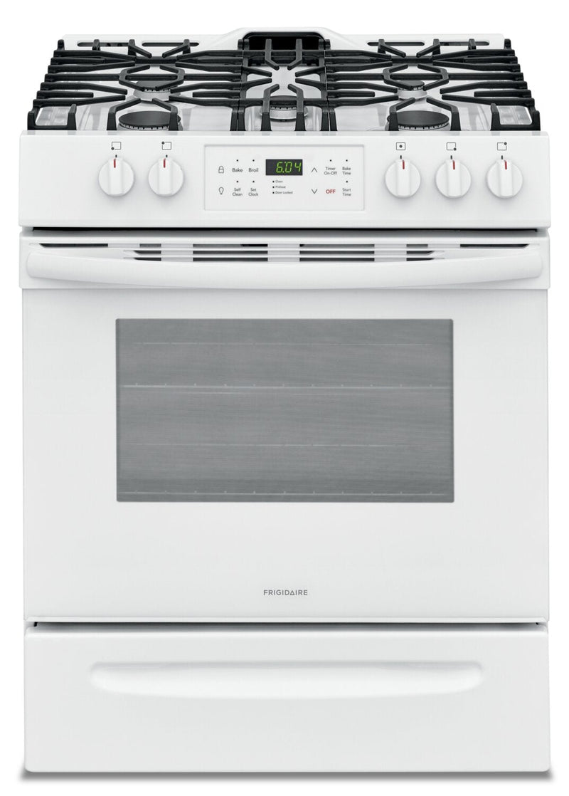 Frigidaire 5.0 Cu. Ft. Front-Control Freestanding Gas Range - FFGH3054UW | Cuisinière à gaz Frigidaire de 5,0 pi3 à commandes à l’avant - FFGH3054UW | FFGH305W