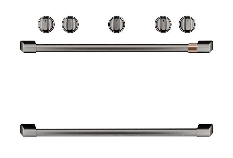 Café Knob and Handle Kit for Freestanding Range in Brushed Black - CXFSGHKPMBT | Trousse de poignées et boutons Café noir brossé pour cuisinière amovible - CXFSGHKPMBT | CXFSGHBT