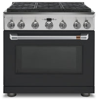Café Handle and Knob Set for 36" Range in Brushed Stainless - CXPR6HKPMSS | Ensemble de poignées et de boutons Café acier brossé pour cuisinière de 36 po - CXPR6HKPMSS | CXPR6HKS