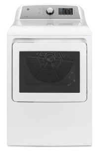 GE 7.4 Cu. Ft. Electric Dryer with Sanitize Cycle - GTD72EBMNWS | Sécheuse électrique GE de 7,4 pi³ avec cycle de désinfection - GTD72EBMNWS | GTD72EWS