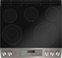 GE 5.3 Cu. Ft. Front-Control Freestanding Electric Range - JCS840EMES | Cuisinière électrique amovible GE de 5,3 pi3 avec commandes à l’avant - JCS840EMES | JCS840ES