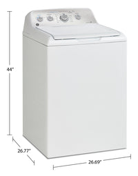 GE 4.9 Cu. Ft. Top Load Washer with SaniFresh Cycle - GTW451BMRWS | Laveuse GE à chargement par le haut de 4,9 pi3 avec cycle SaniFresh – GTW451BMRWS | GTW451BW