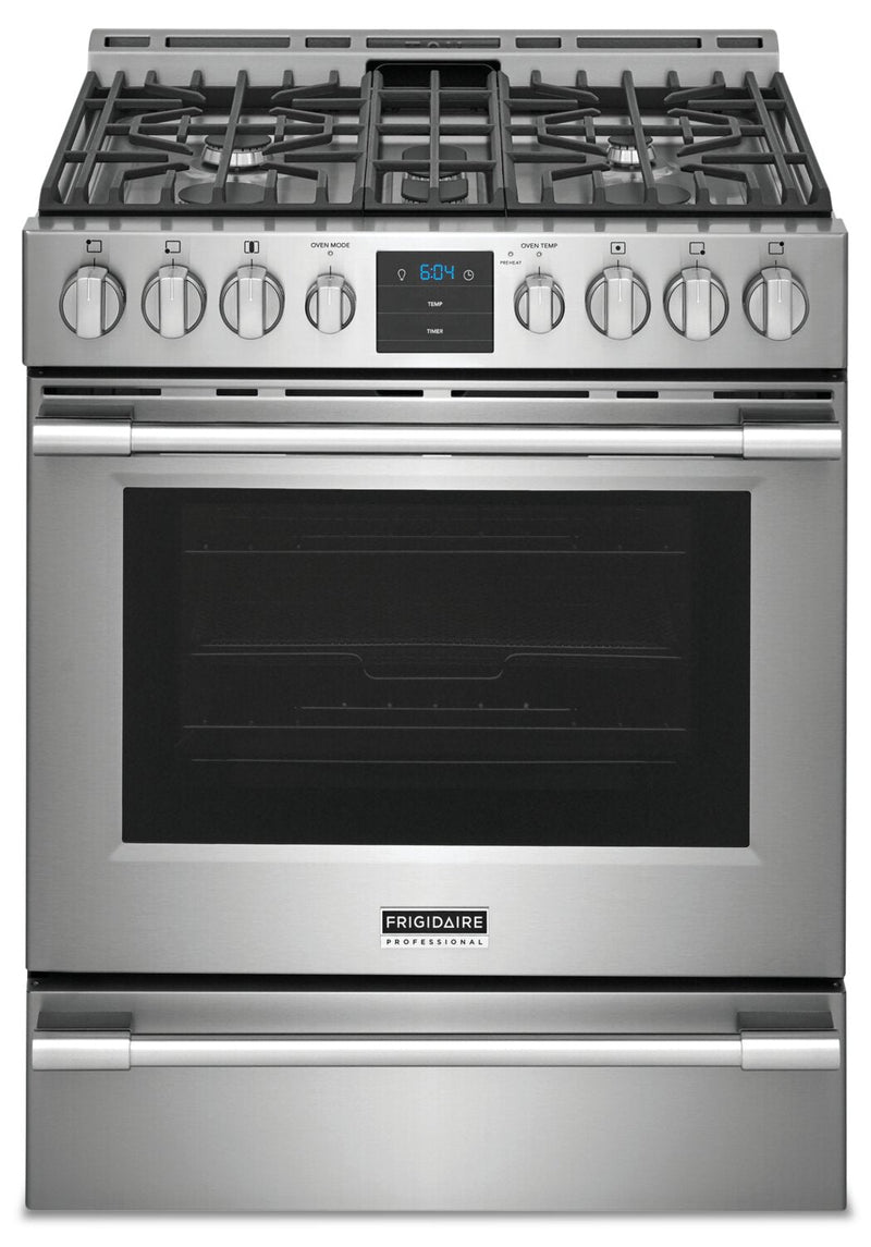 Frigidaire Professional 5.6 Air Fry Gas Range - PCFG3078AF | Cuisinière électrique Frigidaire Professional 5,6 pi3, commandes à l’avant, friture à air-PCFG3078AF | PCFG307F