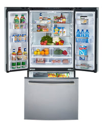 GE Profile 20.8 Cu. Ft. French-Door Refrigerator - PNE21NSLKSS | Réfrigérateur GE Profile de 20,8 pi³ à portes françaises – PNE21NSLKSS | PNE21KSS