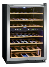 Frigidaire 4.4 Cu. Ft. Two-Zone Wine Cooler - FFWC3822QS | Refroidisseur à vin Frigidaire de 4,4 pi3 à 2 zones – FFWC3822QS | FFWC382S
