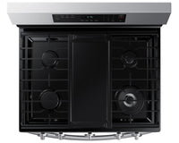 Samsung 6.0 Cu. Ft. Freestanding Gas Range with Fan Convection - NX60A6511SS/AA | Cuisinière à gaz amovible Samsung de 6,0 pi3 avec convection par ventilateur – NX60A6511SS/AA | NX60A65S