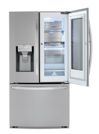 LG 23.5 Cu. Ft. French-Door Refrigerator with InstaView Door-in-Door® - LRFVC2406S | Réfrigérateur LG 23,5 pi³ portes françaises, système InstaViewMC porte dans la porteMC – LRFVC2406S | LRFVC24S