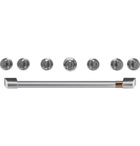 Café Handle and Knob Set for 36" Range in Brushed Stainless - CXPR6HKPMSS | Ensemble de poignées et de boutons Café acier brossé pour cuisinière de 36 po - CXPR6HKPMSS | CXPR6HKS