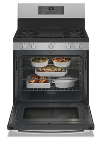 GE Profile 5.7 Cu. Ft. Freestanding Dual Fuel Range - PC2B935YPFS | Cuisinière hybride amovible GE ProfileMC de 5,7 pi³ – PC2B935YPFS | PC2B935S