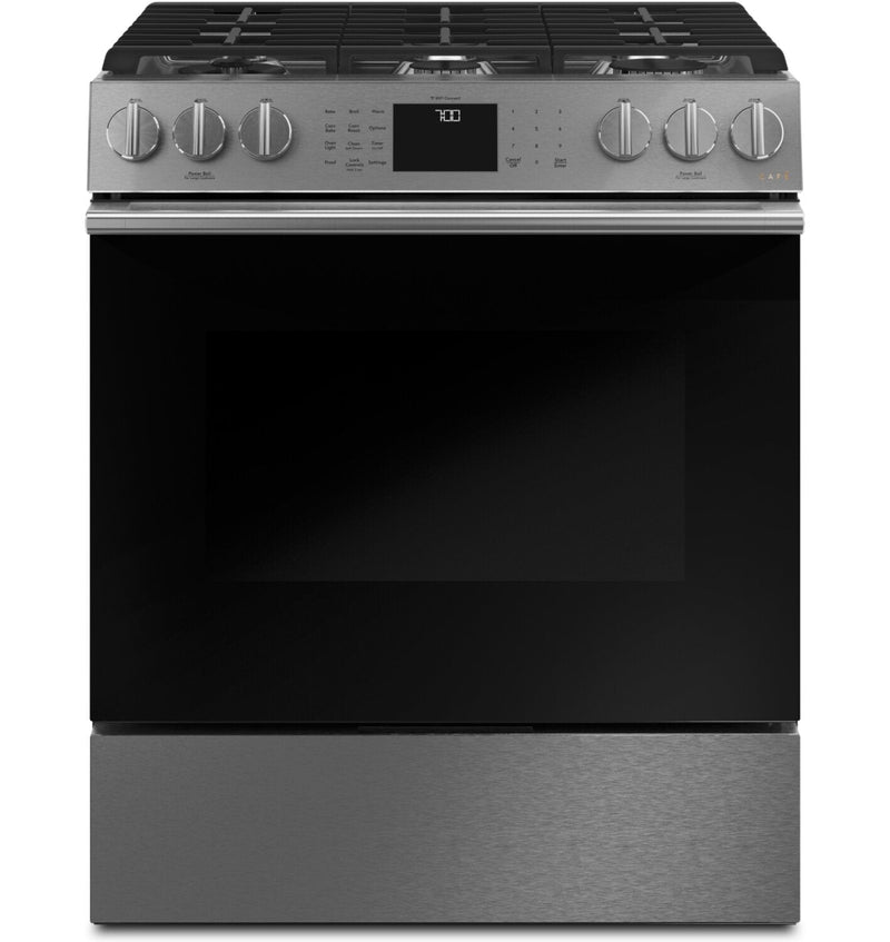 Café 5.6 Cu. Ft. Front-Control Gas Convection Range - CCGS700M2NS5 | Cuisinière à gaz Café de 5,6 pi3 à convection avec commandes à l’avant - CCGS700M2NS5 | CCGS700N