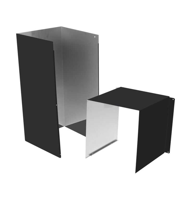 GE Duct Cover Extension in Matte Black - UXCH3NDS | Extension de couvre-conduit GE noir mat - UXCH3NDS | UXCH3NDS