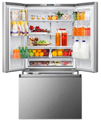 Hisense 26.6 Cu. Ft. French-Door Refrigerator - RF26N6AFE | Réfrigérateur Hisense de 26,6 pi³ à portes françaises - RF26N6AFE | RF26N6AF