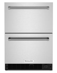 KitchenAid 4.2 Cu. Ft. Under-Counter Refrigerator and Freezer - KUDF204KSB | Réfrigérateur et congélateur sous le comptoir KitchenAid de 4,2 pi3 - KUDF204KSB | KUDF20KS
