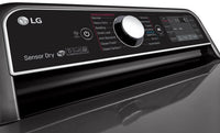 LG 7.3 Cu. Ft. TurboSteam™ Dryer with EasyLoad™ Dual-Opening Door - DLEX7900BE | Sécheuse LG de 7,3 pi3 avec technologie TurboSteamMC et porte EasyLoadMC - DLEX7900BE | DLEX790B