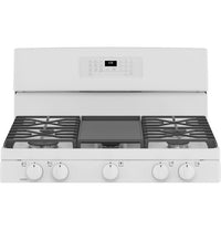 GE 5.0 Cu. Ft. Freestanding Gas Range with Self-Clean - JCGB660DPWW | Cuisinière à gaz amovible GE de 5,0 pi3 avec autonettoyage – JCGB660DPWW | JCGB66PW