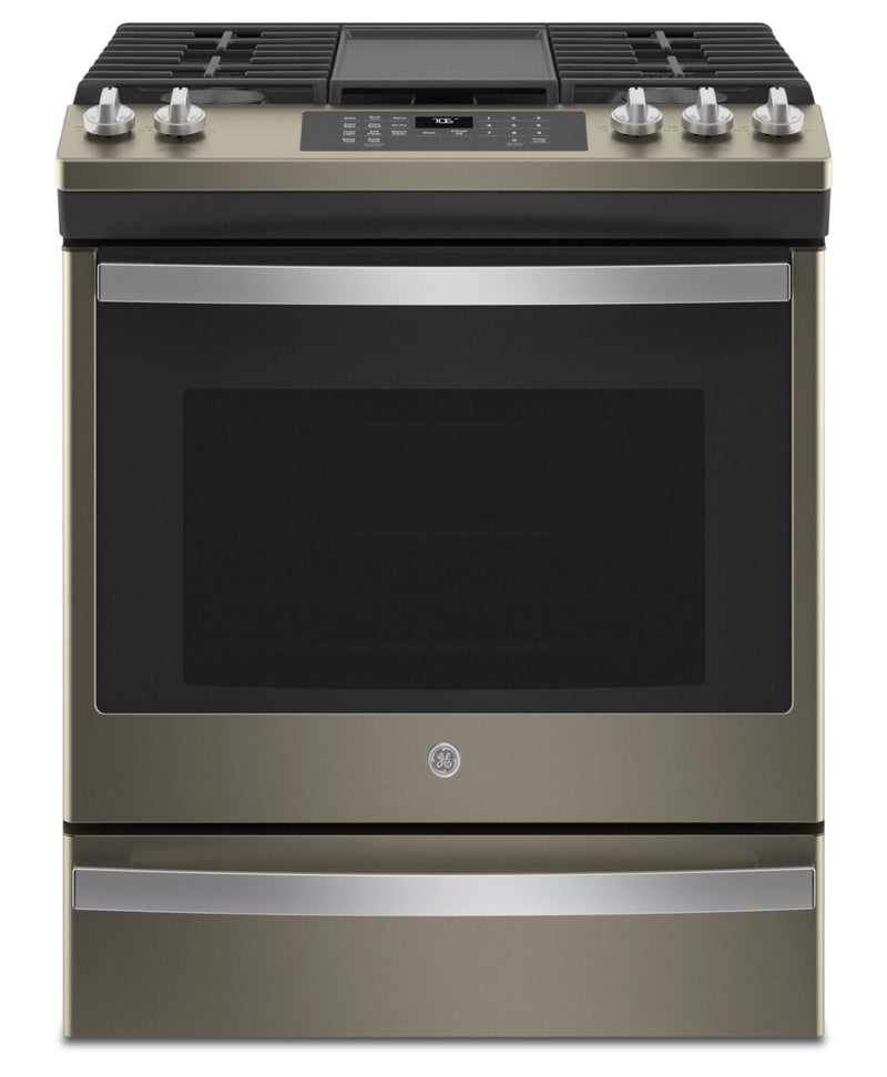 GE 5.6 Cu. Ft. Convection Gas Range with No-Preheat Air Fry - JCGS760EPES | 5,6 pi3 de GE Cuisinière à gaz à convection avec friture à air sans préchauffage - JCGS760EPES | JCGS76ES