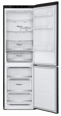 LG 12 Cu. Ft. Counter-Depth Bottom-Freezer Refrigerator with Wine Rack - LBNC12241P | Réfrigérateur LG 12 pi3 profondeur comptoir à congélateur inférieur avec support à vin - LBNC12241P | LBNC122P