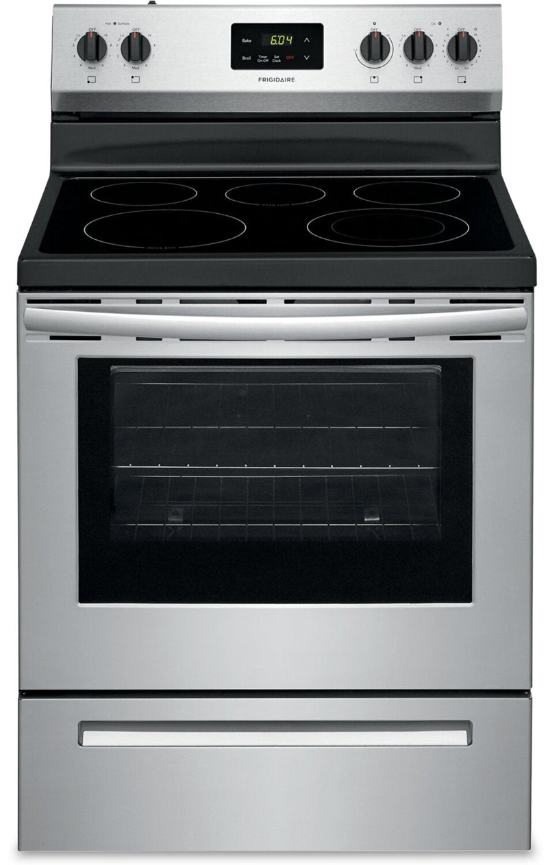 Frigidaire 5.8 Cu. Ft. Electric Range - FCRE305CAS | Cuisinière électrique Frigidaire de 5,8 pi3 – FCRE305CAS | FCRE305S