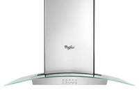 Whirlpool 36" Glass Island-Mount Range Hood - WVI75UC6DS|Hotte de cuisinière pour îlot Whirlpool de 36 po en verre - WVI75UC6DS|WVI75UC6