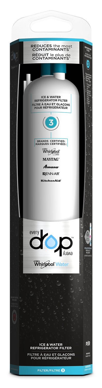Whirlpool Everydrop™ Ice & Water Refrigerator Filter 3|Filtre à eau et à glaçons Whirlpool EveryDropMC no 3 pour réfrigérateur|EDR3RXD1