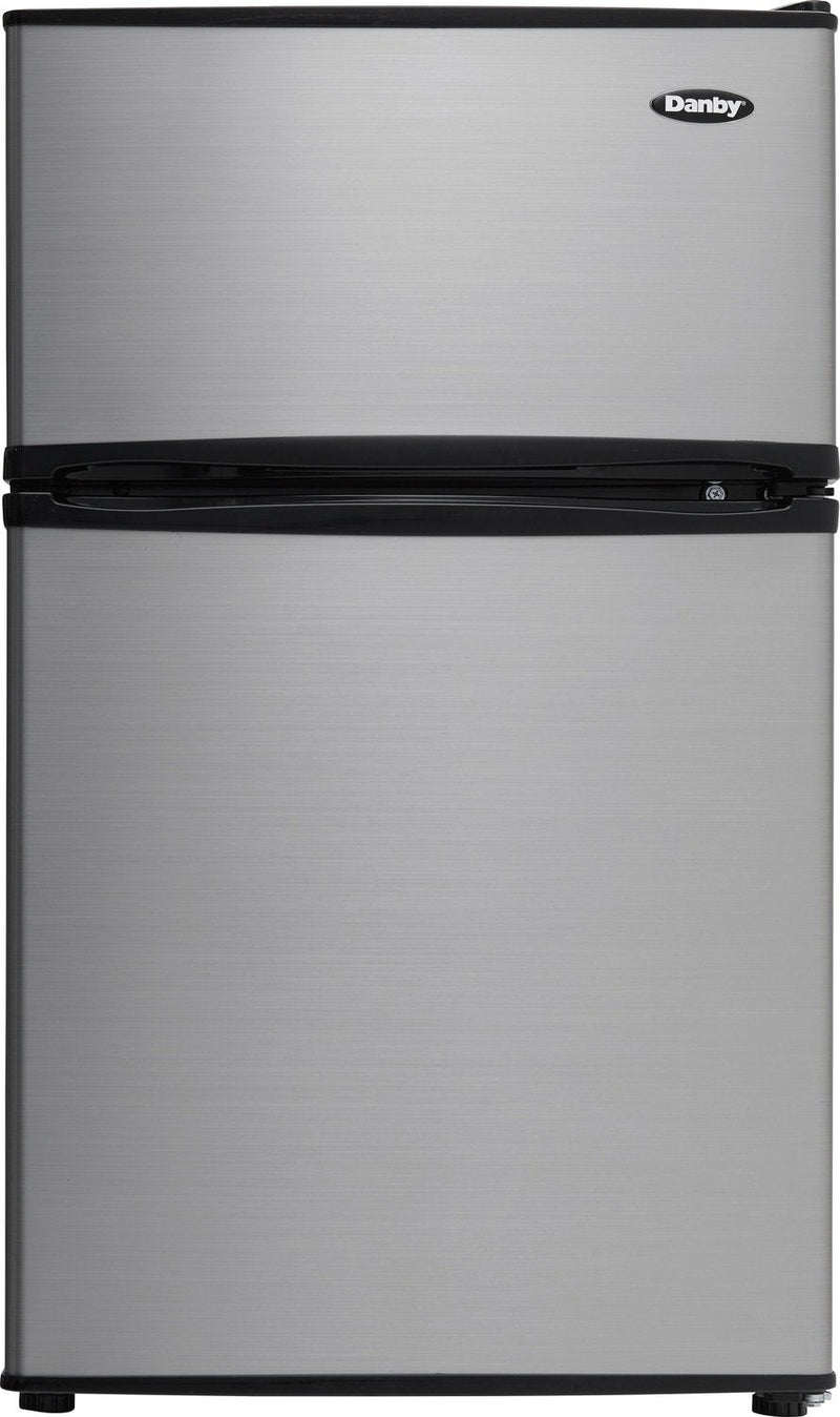 Danby 3.2 Cu. Ft. Compact Refrigerator with Freezer – DCR031B1BSLDD|Réfrigérateur compact Danby de 3,2 pi3 avec congélateur - DCR031B1BSLDD|DCR031B1S