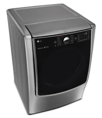 LG 9.0 Cu. Ft. Mega Capacity Electric Steam Dryer – Graphite Steel|Sécheuse électrique à la vapeur SteamDryerMC LG à énorme capacité de 9,0 pi³ - acier graphite|DLEX9000